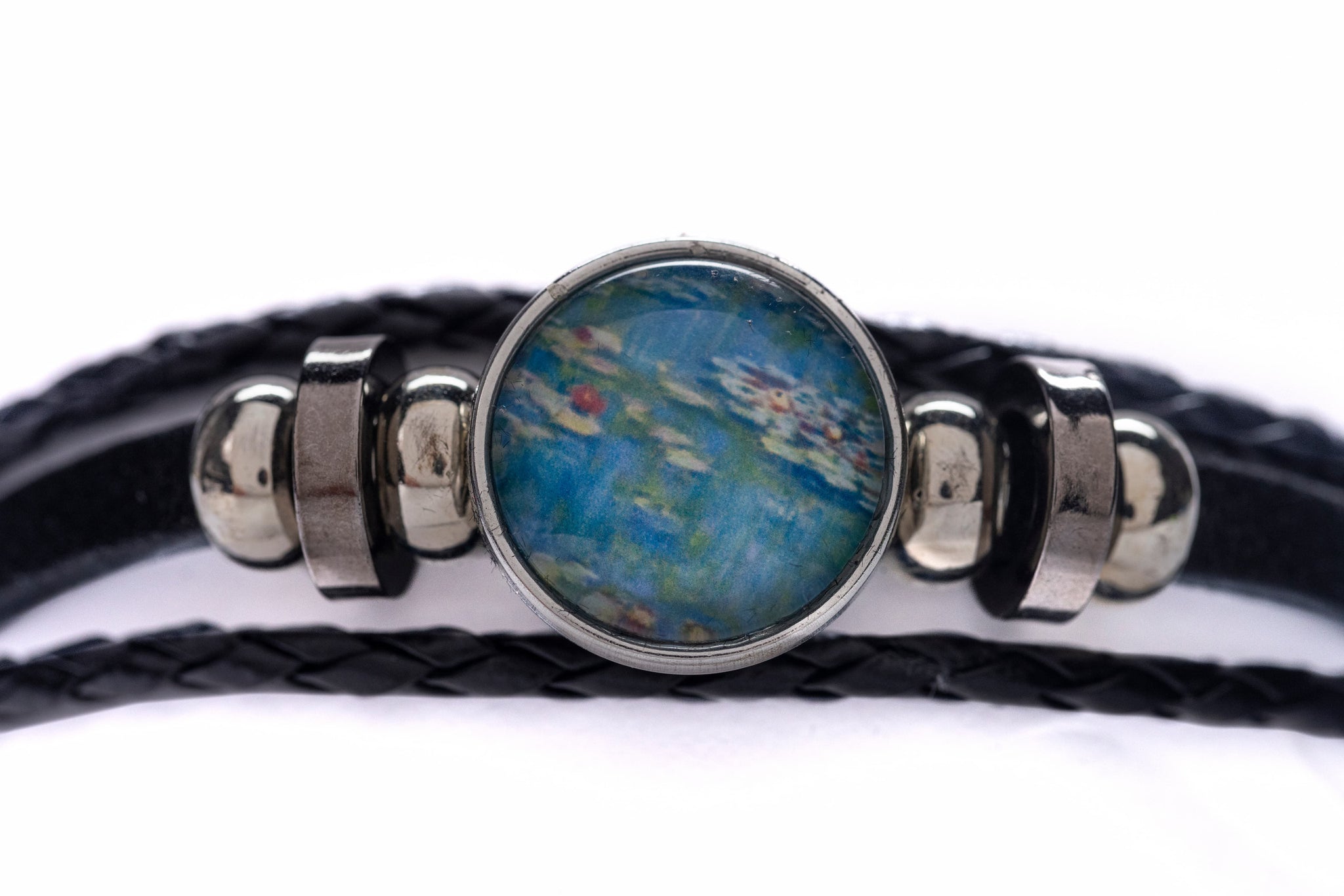 【完売間近】 TOWTOW.ARCHIVE Monda Leather Bracelet Ash Blue TOWTOW ARCHIVE Monda Leather Bracelet