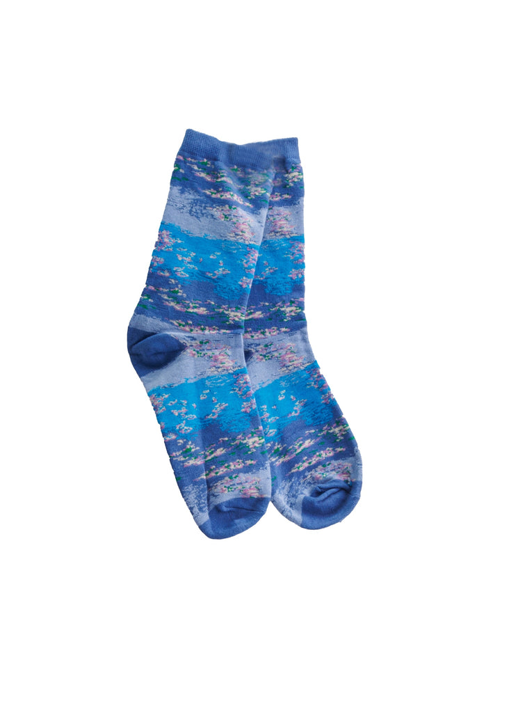 Claude Monet water lilies socks