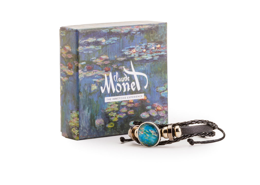 Claude Monet leather bracelet with box