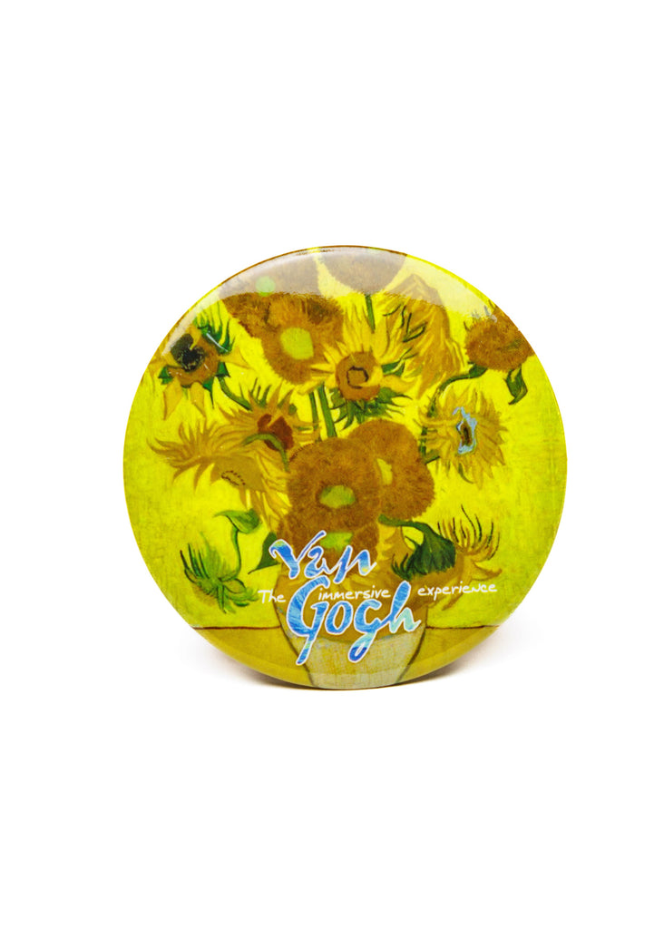 Van Gogh round pin button