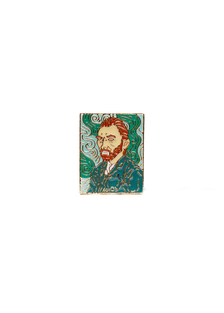 Van Gogh enameled lapel pin
