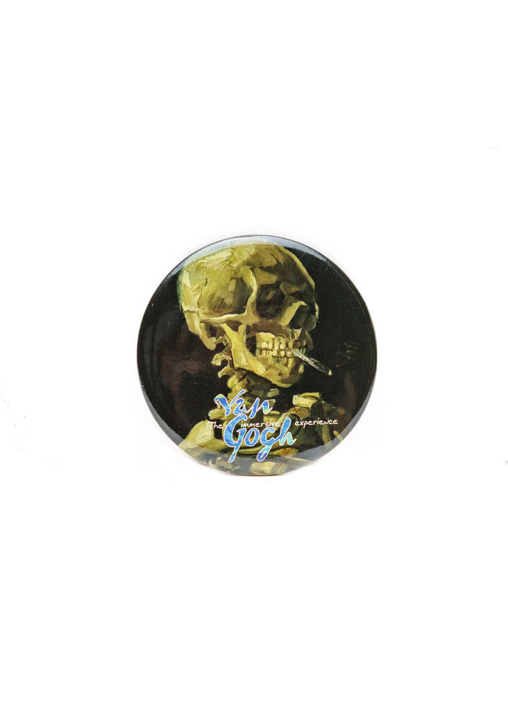 Van Gogh round pin button
