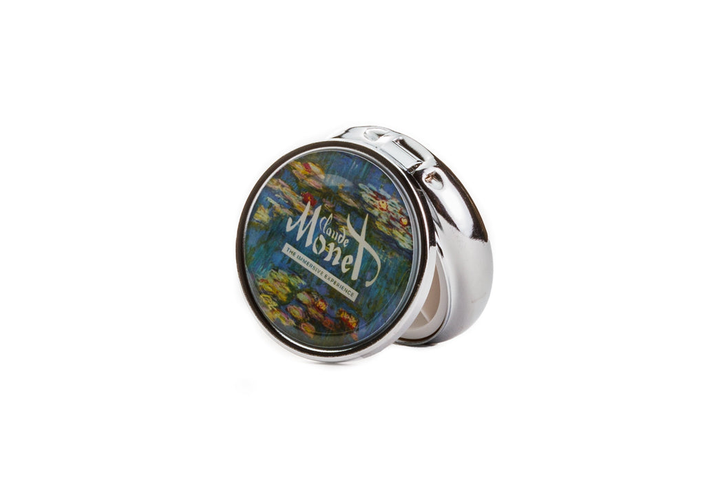 Claude Monet round pillbox