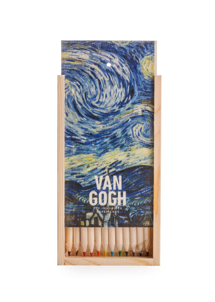 Van Gogh set of 12 colored pencils