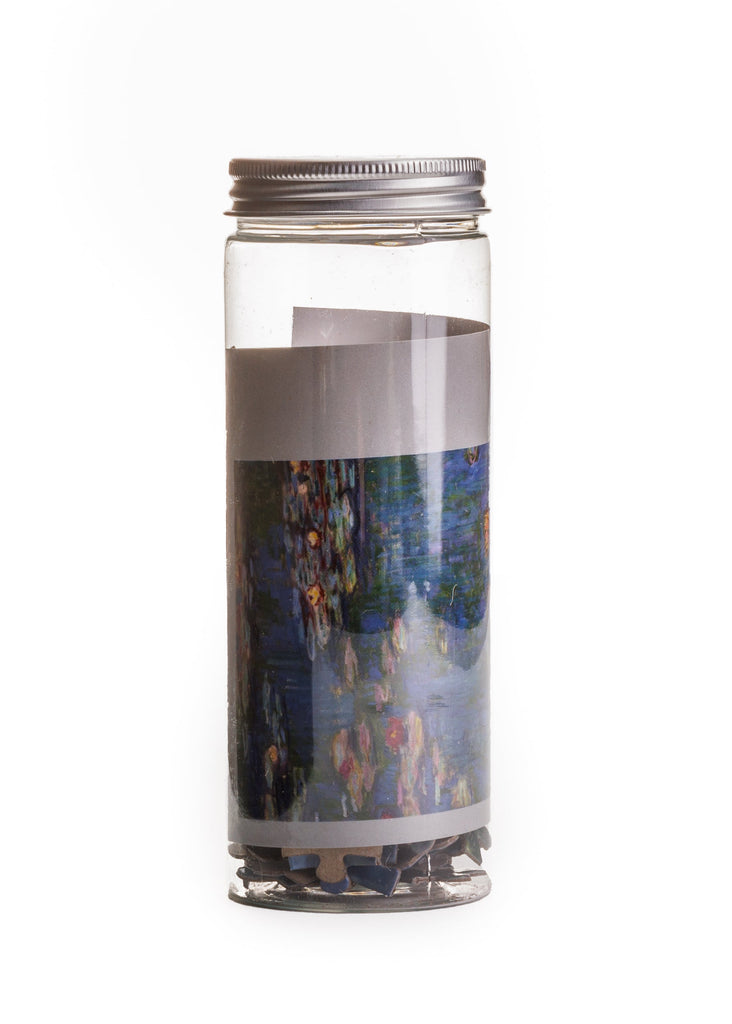 Claude Monet puzzle in a bottle