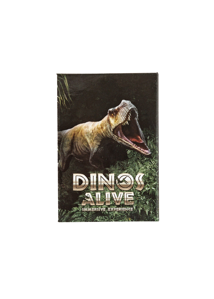 Rectangular Dinos Alive magnet with Dinosaur
